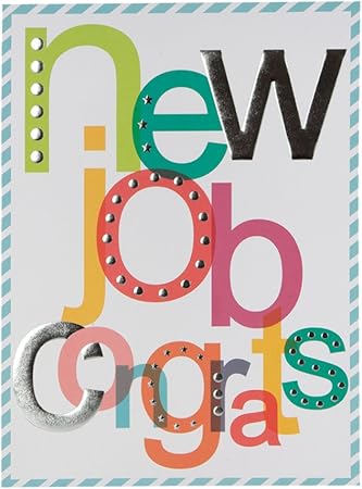 Hallmark Biglietto Di Auguri Per Nuovo Lavoro Con Lamina Argentata E Ricamo Formato Grande In Lingua Inglese Amazon It Cancelleria E Prodotti Per Ufficio