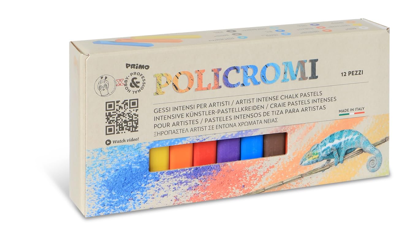 CMP - MOROCOLOR Pencil Case 12 Chalks policromi Square 13 x 13 x 80 mm