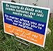 2-Pack of We’re Glad You’re Our Neighbor Yard Sign (Double-sided with H-stakes)