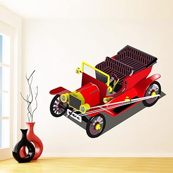 Buy Impression Wall Decor Vintage Car Wall Sticker 24 X