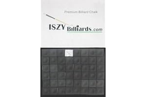 ISZY Billiards Premium Pool and Billiard Cue Chalk - One Dozen Pieces (12-Pack Box)