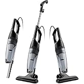 Avvnee Corded Stick Vacuum Cleaner – 15000Pa Strong Suction 600W Motor, Ultra-Light 3 lbs Design for Pet Hair, Hard Floors & Low-Pile Rugs | Includes Crevice Tool, 1L Dust Cup, 16.7ft Cord (Black)