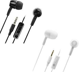 Amazon.com: Para LG Stylo 4 manos libres auriculares estéreo 2 paquetes de  color negro y blanco : Electrónica