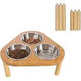 etna wooden multi cat feeder