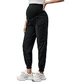 PACBREEZE Women's Maternity Cargo Joggers Quick-Dry Hiking Pants Active Outdoor Casual Pregnancy Sweatpants