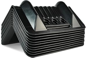 ANLU LOAD ANLULOAD Flatbed Edge Protector, Edge Corner Tie Down Protector, Flatbed Accessories Plastic Protector，Protects Cargo Edges from Wear and Tear,Black 10Pcs（9.5＂x 6.2＂x 3.7＂