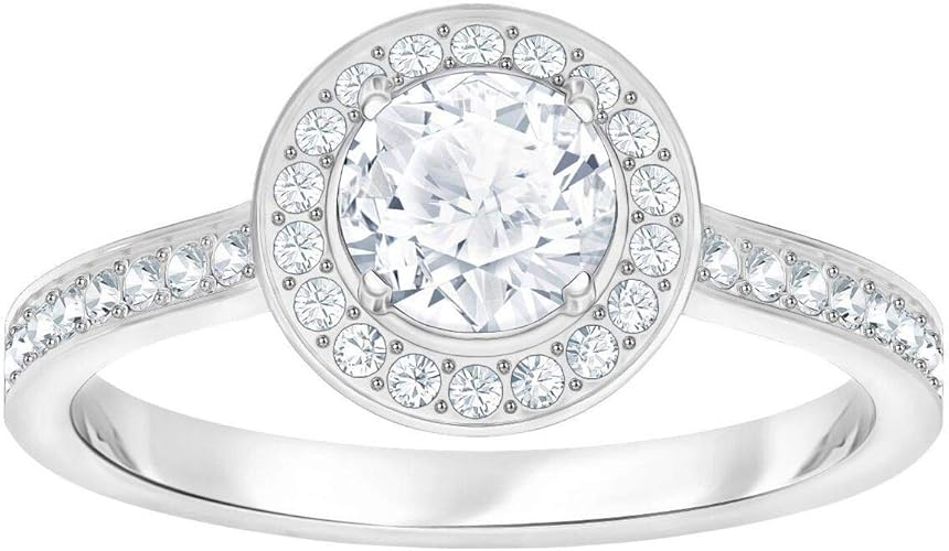 Amazon スワロフスキー アトラクトライトラウンドリング ロジウムメッキ サイズ6 ジュエリー 通販