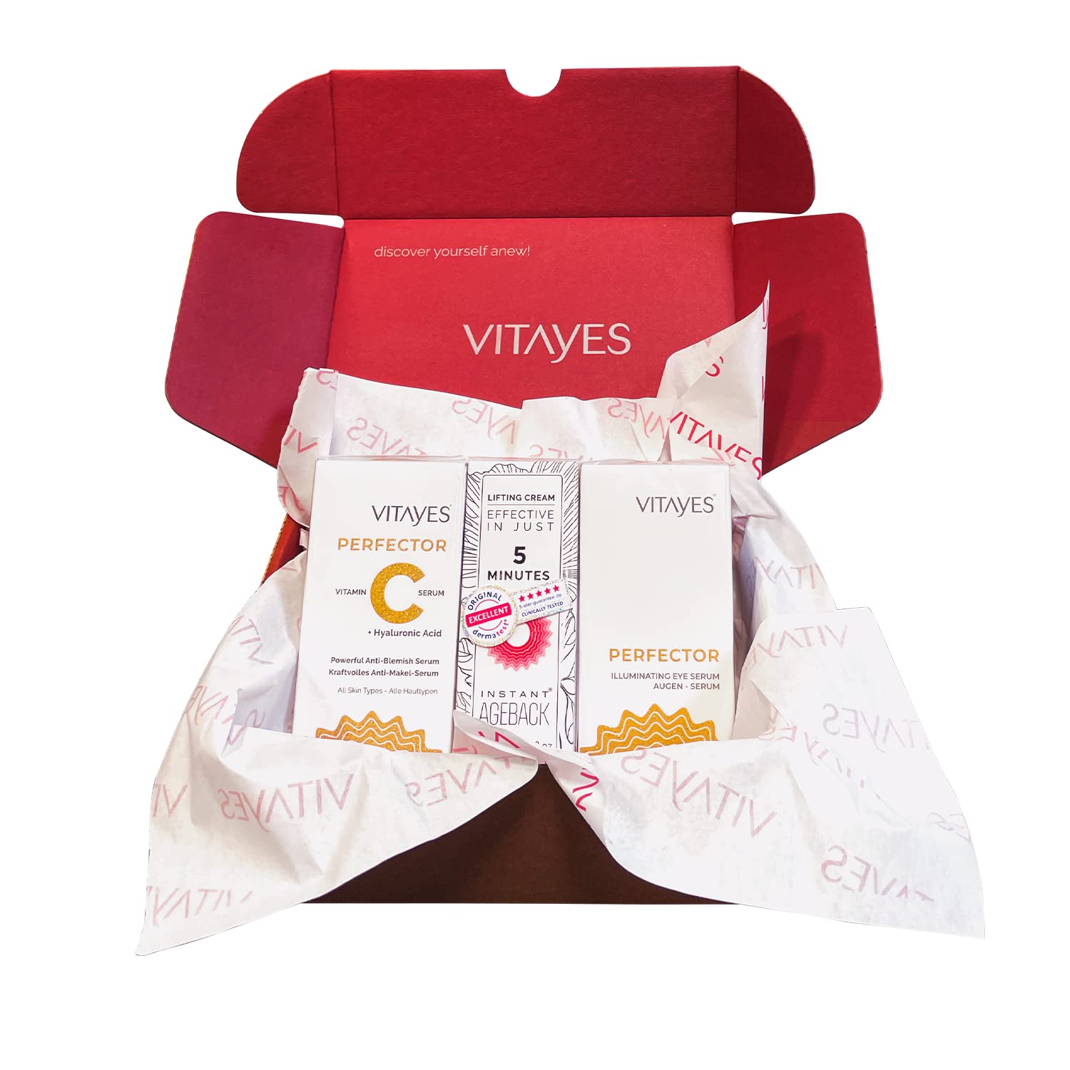 Vitayes Value Box Gift Set High-Quality Anti-Ageing Skin Care and Facial Care Beauty Box Gift Box (in Gift Box to Give as a Gift)