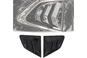 NEOPAFTU Rear Side Window Louvers Compatible with Nissan Rogue 2014-2020 Sport Style Air Vent Scoop Shades Cover Blinds,Not for Sport Version (2014-2020 Rogue, Glossy Black)