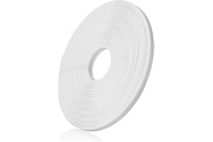 Ech.Apr 50 Yards Wide Plastic Boning for Sewing Sew-Through Boning Wedding Dress Nursing Caps Party Decoration Flowers (White
