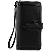 X Wrangler Women's Wallets Bifold Wristlet Wallets for Women Large Capacity Credit Card Wallet with ID Window