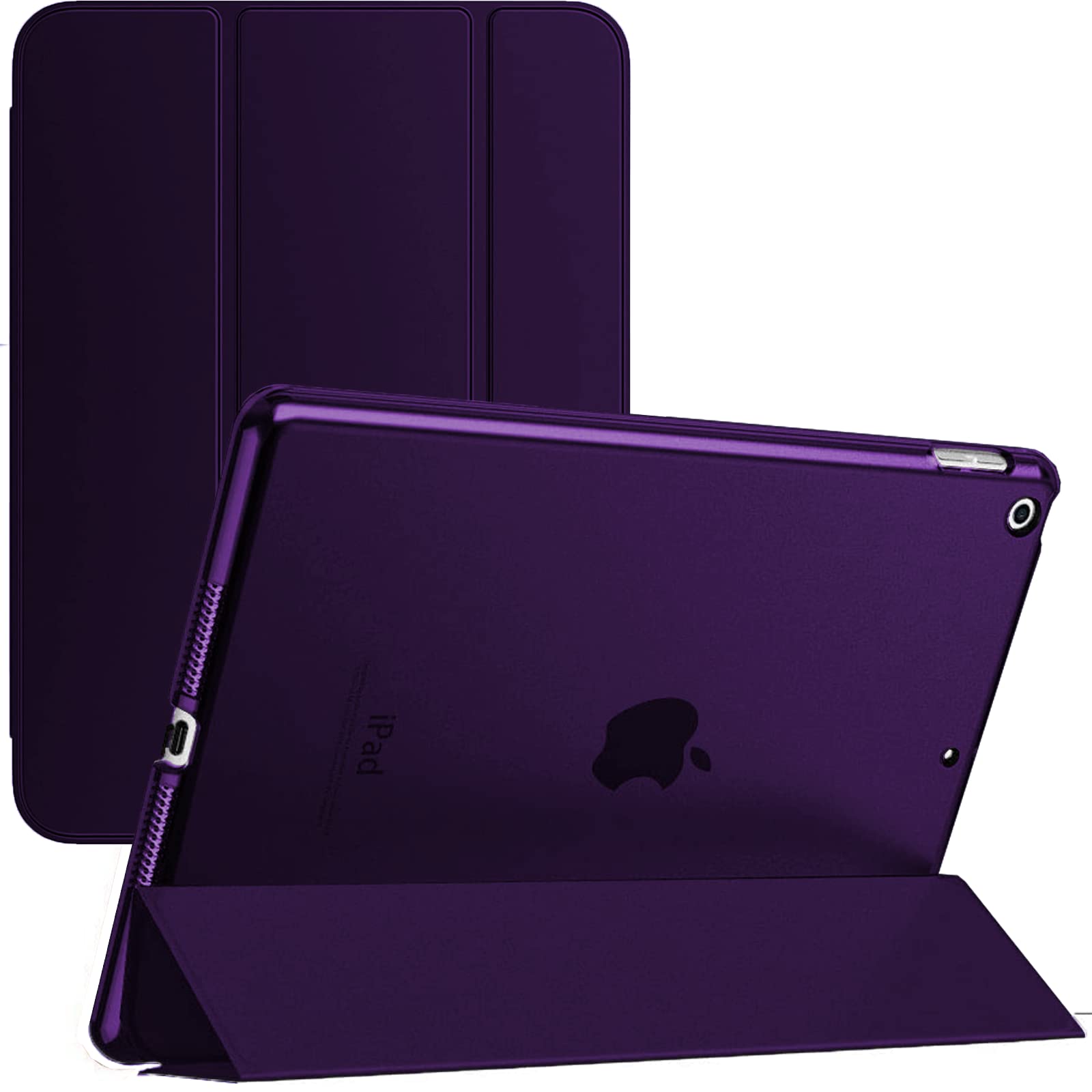 Smart Case for iPad Mini 1/2/3 (2012, 2013, 2014) A1432 A1454 A1455 A1491 A1490 A1489 A1600 A1599 Magnetic Stand Cover with Automatic Wake/Sleep (Purple)