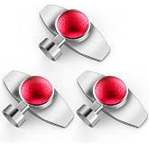 Ehaijia 3Pack 360&deg; Metal Spot Sprinklers for Lawn Garden Yard 30FT Red | Durable Outdoor Metal Build, Gentle Water Flow, Water-Efficient Long-Distance Irrigation, Perfect for Yards and Landscapes