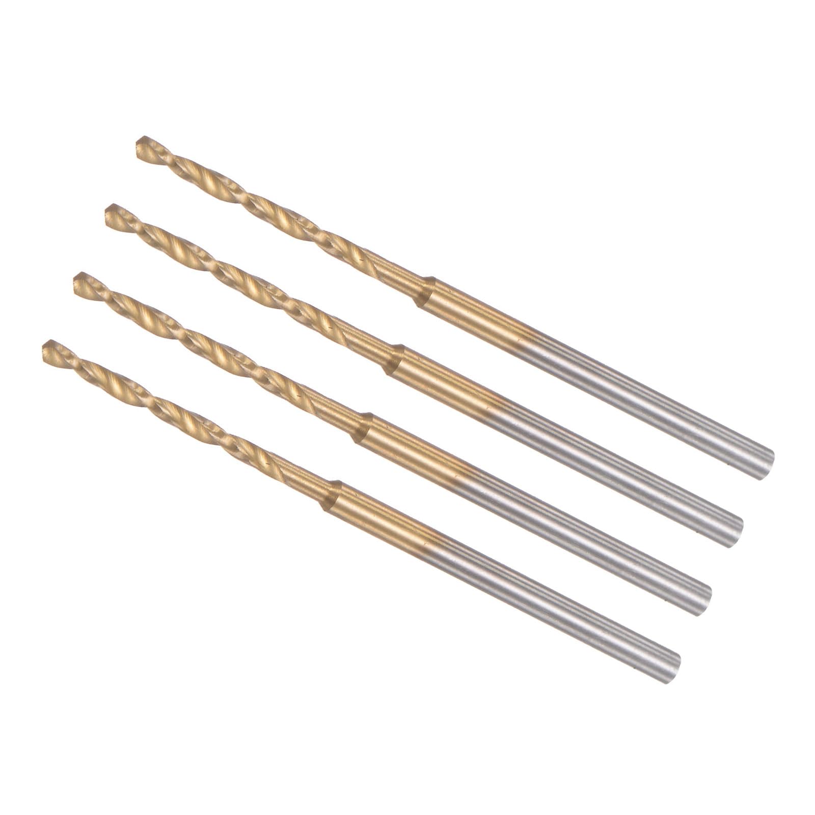CoCud Mini Drill Bit, 1.6mm Drill Diameter 2.35mm Shank Diameter, Titanium Coated Micro Engraving Drill Bit - (Applications: for Plastic and Woodwork), 4-Pieces