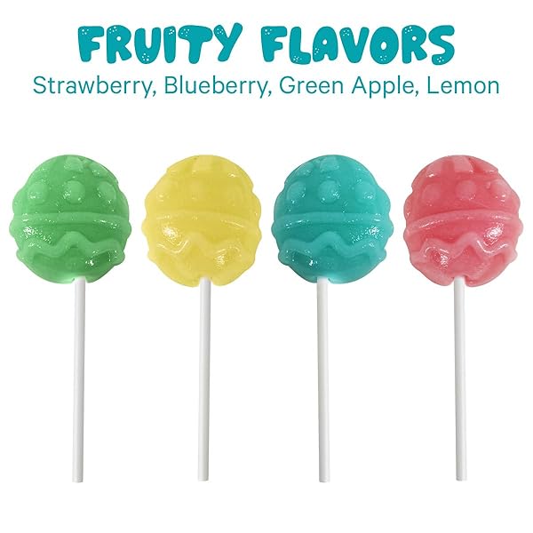 EGG SHAPED LOLLIPOPS TREATS FOR KIDS, SCHOOL AND PARTY FAVOR BAG FILLERS – BULK EASTER CANDY INDIVIDUALLY WRAPPED SUCKERS FOR EASTER BASKET STUFFERS AND SPARE TIME INDULGENCE, 16 COUNT