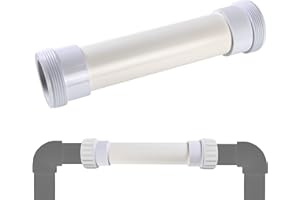 EverCrystal Dummy Salt Cell - Salt Cell Bypass Pipe Fits for Hayward Salt Cell Dummy Bypass, Extend The Life of Salt Chlorine Generator, 2 Inch Winter Bypass Pipe