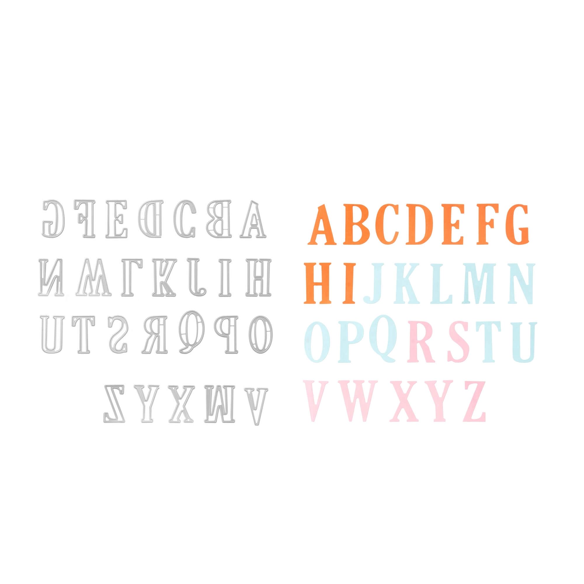 Punch Shop Cutting Dies Large Alphabet Letters, Font, Cutting Dies, Stencils, Scrapbooking, Card Making, DIY, Embossing Stencils, Paper Cards, Cutting Dies