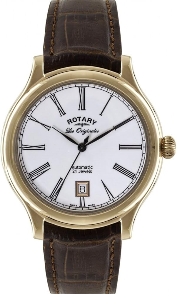 Rotary Watches LE90010/01 Watch for Women, Brown Leather Strap
