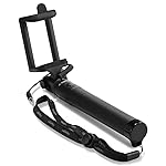 【Spigen】 自撮り棒, S520W ★90日間の安心保証★ [ スマホ 自撮り セルカ棒 有線タイプ 手元シャッターボタン付き ] iPhone7 / 7 Plus / SE / 6 / Plus / 6S / Galaxy S8 / S8+ / S7 / S7 Edge / Xperia Z5 / Z4 / Nexus 5X / 6P 【iPhone / Android 対応】 (ブラック【SGP11799】)