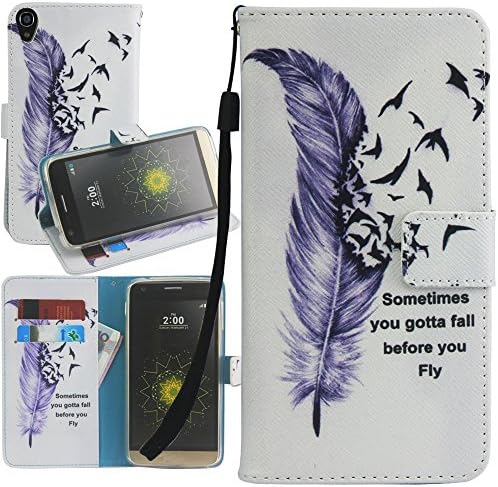 IDOL 3 (5.5") case, ALCATEL ONETOUCH IDOL 3 Case, Harryshell(TM) Feather Wallet Folio Leather Flip Case Cover with Card Holder for ALCATEL ONETOUCH IDOL 3 5.5 inch