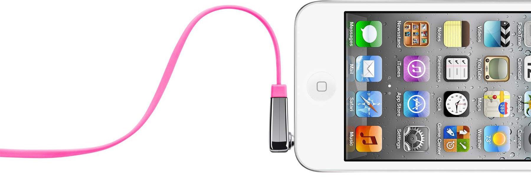 Belkin MixIt Colour Range 0.9m Flat Right Angle AUX Cable - Pink