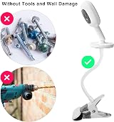 iTODOS Baby Monitor Arm 8in Flexible Mount for Nanit Pro Flex Stand view 3