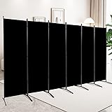 CHOSENM 6 Panel Folding Privacy Screens, 6 FT Tall