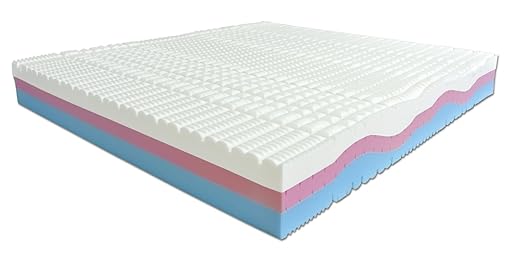 title=Materasso Matrimoniale Memory Foam 3 strati Sweet Armony- 190 x 160 x 25 cm-