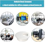 DuDuZui Desk Grommet 35mm 10PCS with Hole Saw White 44mm Ø 13mm H view 4