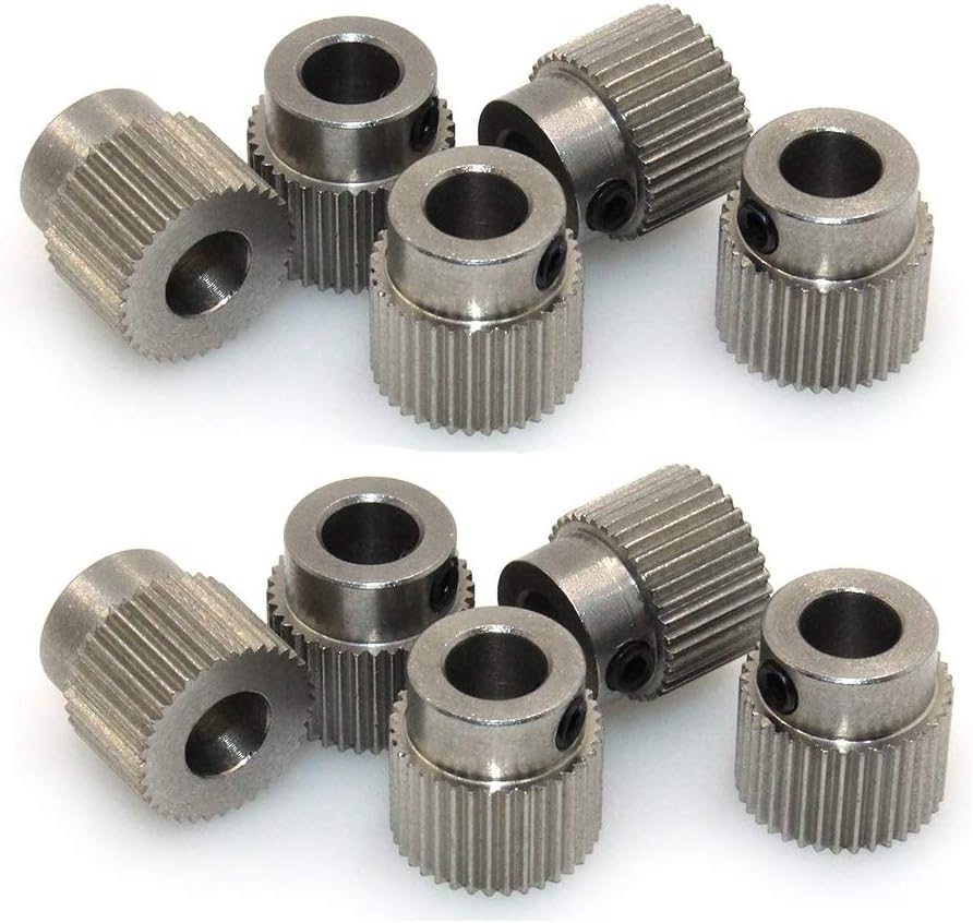 3Dman MK7 MK8 Extruder Gear 36 Teeth 5mm Bore Stainless Steel 1.75mm Filament