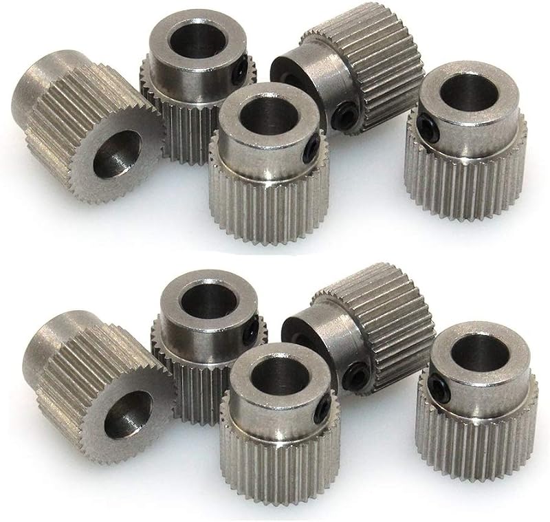 3Dman MK7 MK8 Extruder Gear 36 Teeth 5mm Bore Stainless Steel 1.75mm Filament