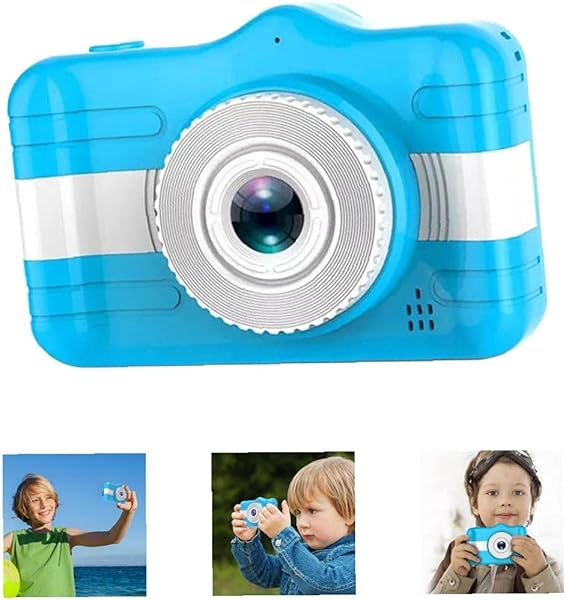 Kids Digital Camera 3 5inch Screen 1080P HD Video Cute Cartoon Camera for Child Gifts Blue Student Camera