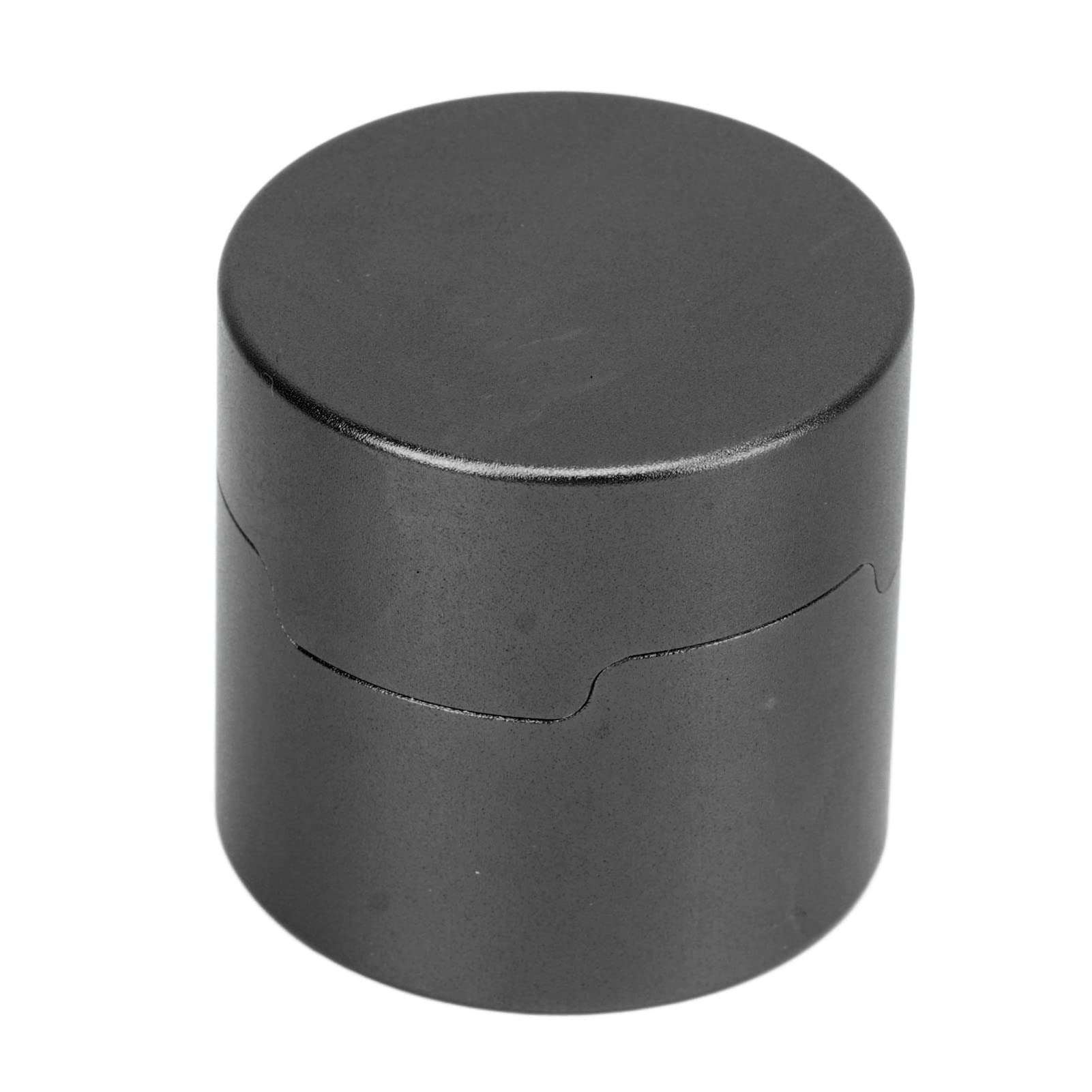 VBESTLIFE Magnetic Billiard Chalk Holder, Aluminium Alloy Round Snooker Chalk Box with Fixed Clip (Black)