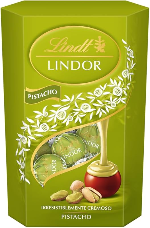 Caixa de chocolates de leite e pistáchios 200g
