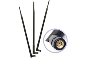 3 Wifi 9dBi Dual Band Omni Directional Antenna 2.4Ghz/5Ghz with RP-SMA Male Connector For Wireless Wi-Fi Router and Network D