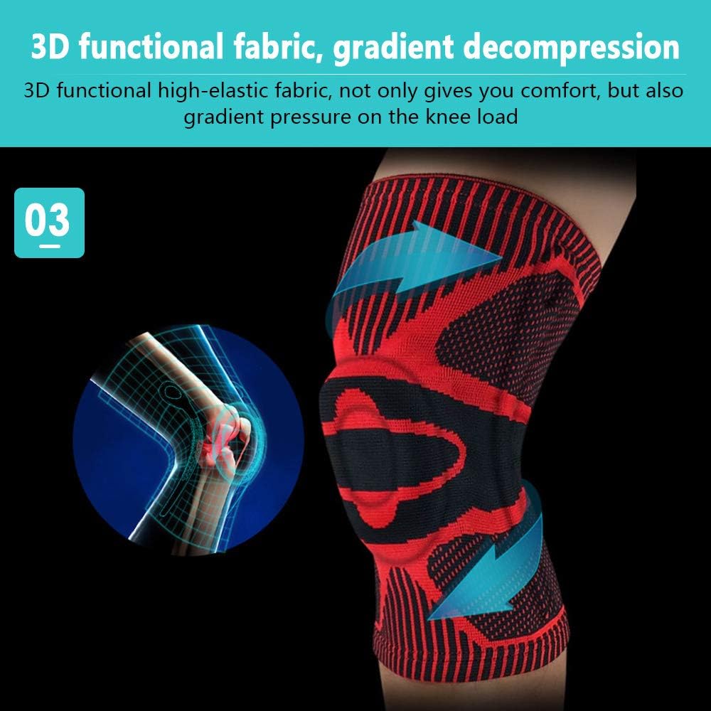 NEENCA Knee Brace,Knee Compression Sleeve Support with Patella Gel Pad & Side Spring Stabilizers,Medical Grade Knee Protector for Running,Meniscus Tear,Arthritis,Joint Pain Relief,ACL,Injury Recovery: Sports & Outdoors