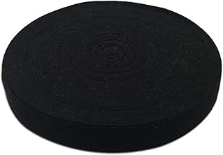 Baumwoll Schrägband 25mm 50m Einfassband Baumwolle Nahtband Natur Baumwollschrägband mit Fischgrätenstich für Wimpelkette Schneidern Schürze Craft Nähen