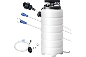 Uargd 4-Gallon (15-Liter) Pneumatic and Manual Fluid Extractor with Dipstick and Suction Hose, Oil Change Pump for Automotive