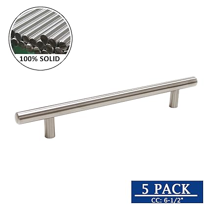 Knobonly Solid Stainless Steel Drawer Handles For Dressers 6 1 2
