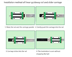 Mssoomm Miniature Linear Sliding Guideway Rail 4Pcs