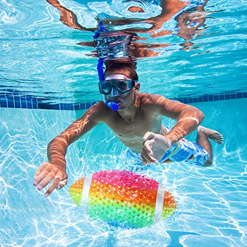 Hiboom Swimming Pool Football, Waterproof Footballs for Diving Game, Toy Football for Under
