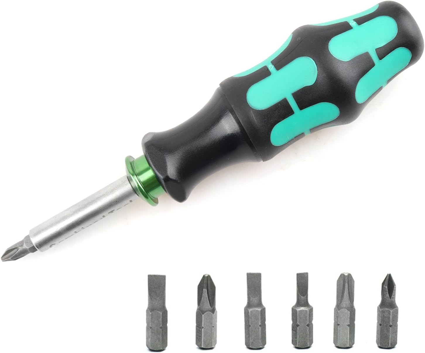 Multi Screwdriver ,6-in-1 Multi Bit Screwdriver by YZMY TOOL Interchangeable Precision Head ,1/4" Head