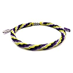 LAMIBEE Non-Binary Pride Bracelet, LGBTQ Enby Pride