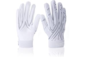 Graloky Football Gloves Men Women Boys, Youth Football Gloves, Ultra Sticky Silicone Palm Tacky Grip Gloves Youth Adult, Enhanced Performance Receiver Glove