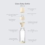 BIBS Baby Glass Bottle 240ml Anti-Colic Vented Teat Sage view 3