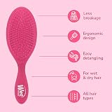 Wet Brush Original Detangler Hair Brush Pink Frost Ultra-Soft IntelliFlex view 3
