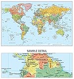 Image de Rand McNally Signature Map of the World, 50 x 32-Inch
