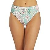 Carmen Marc Valvo Women's Bellagio Paisley Reversible High Bikini Bottom Multi