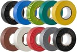 Gocableties PVC Electrical Tape 10 Rolls Multi Pack 20m x 19mm Premium view 3