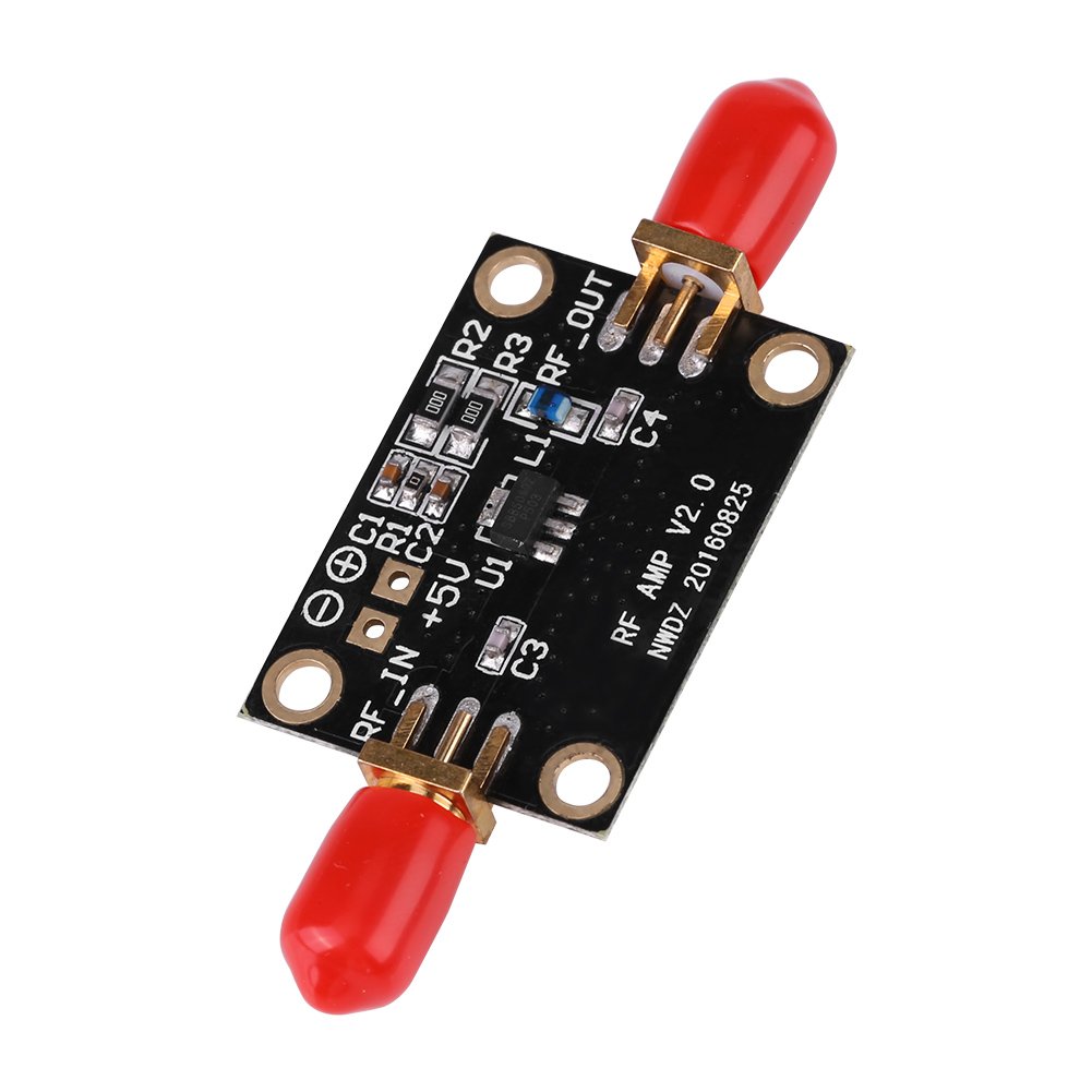Akozon RF Amplifier Module, 21DB Wideband LNA Amplifier 0.01-4GHZ for HAM Radio RTL SDR LNA Low Noise Amplifier Module